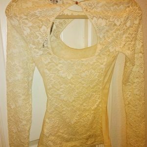 Bebe laced top